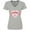 AC-Heather Grey, variant on Inktastic Paris Oo-la-la with Eiffel Tower and Flowers in Pink Heart Women's V-Neck T-Shirt