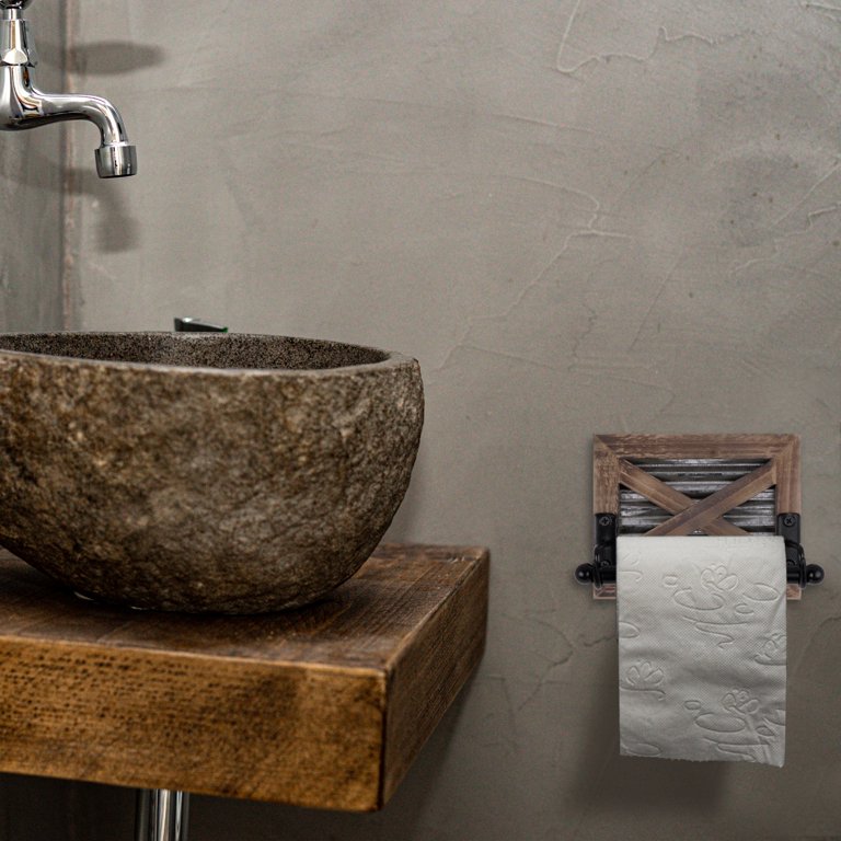 Autumn Alley Rustic Farmhouse Toilet Paper Holder - Farmhouse Bathroom