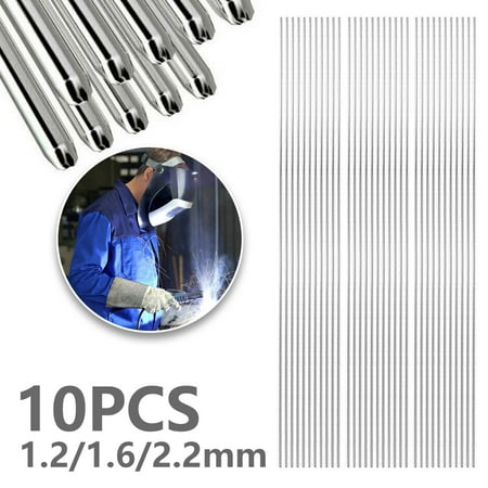 

Adifare 10pcs Stainless Steel Welding Rod Easy Melt Welding Bars 1.2/1.6/2.4mm Diameter 33cm Long Weld Wire Universal Low Temperature Welding Cored Wire