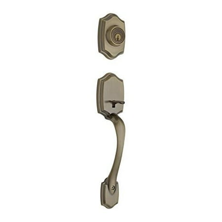 - Kwikset 687BWLIP-5S Belleview Single Cylinder Exterior Handleset Smart Key Antique Brass Finish