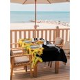 thumbnail image 2 of Outdoor Tablecloths with Umbrella Hole & Zipper, Sunflowers 54x80 Inch Tablecloth Rectangle, Yellow Summer Botanical Elegant Pastoral Waterproof Table Cloth, Patio/Pool/Picnic Table Covers, 2 of 8