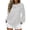 White #171, variant on Women's Polka Dot Sweatshirt Long Sleeve Crewneck Casual Pullover Curved Hem Relaxed Fit Fall Top