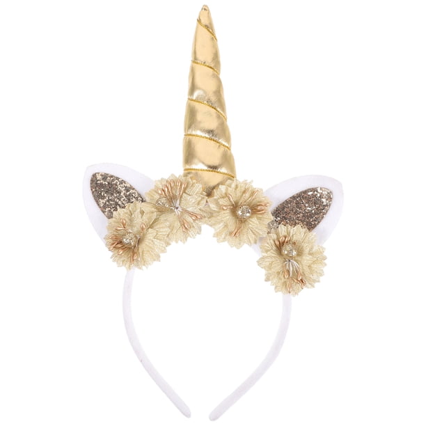 KAKOWELY Diadema con diseño de flores para niña, accesorio divertido para el cabello, ideal para fiestas y festivales.