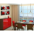 thumbnail image 3 of Red Rose Bedroom Wall Decor Black and White Wall Art Modern Flowers Pictures for Couples Bedroom Wall Decor Romantic Paintings for Wall Decorations Red Canvas Kitchen Decor and Accessories, 3 of 6