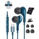 thumbnail image 1 of Auriculares USB C con cable, intraurales magnéticos con micrófono, 1 of 7