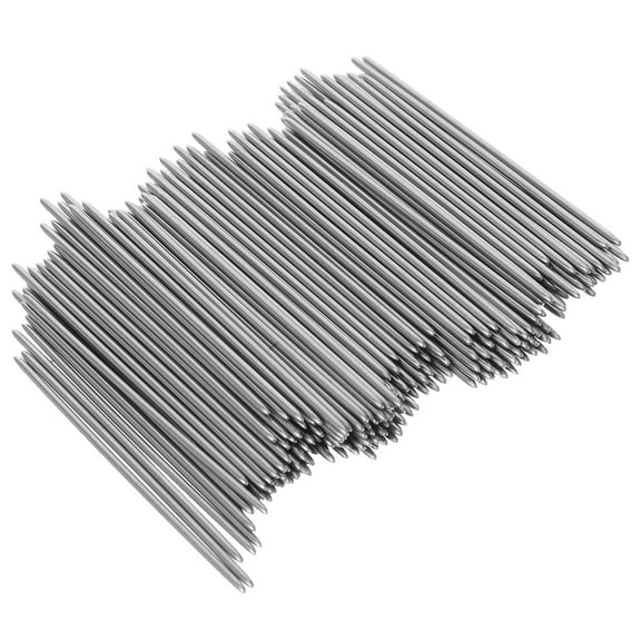 MLINS  200 Pcs Crochet Doll Stands Two-end Pointed Fixing Needle Portable Silver