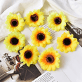 thumbnail image 4 of Qtmnekly 50Pcs Artificial Sunflower Heads Silk Sun Flowers Artificial SunFlowers Arrangements for Birthday Home Decor 7cm, 4 of 8