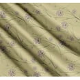 thumbnail image 3 of Soimoi Beige Cotton Voile Fabric Grass & Wildflower Floral Decor Fabric Printed Yard 56 Inch Wide, 3 of 7