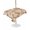 Light Beige Dark Orange, variant on Outdoor Tablecloth with Umbrella Hole for Patio/Picnic/Party/Camping, Blue Elephant Waterproof Table Cloth Round Cover Washable, Farmhouse Retro Tropical Forest Trees Animals (Dia 60")