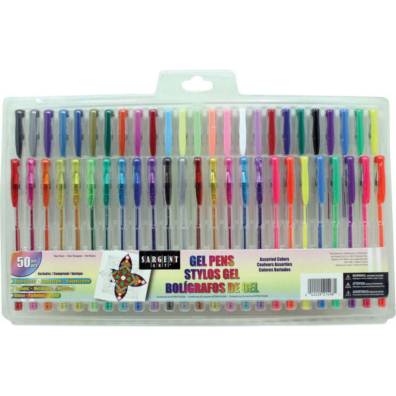 Sargent Art Gel Pen Set - 50 Per Package - Assorted
