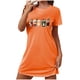 thumbnail image 5 of Camisón corto de talla grande para mujer, camisón de manga corta con estampado de pecho a la moda, camisón para mujer, 5 of 5