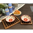 thumbnail image 4 of Kalmar Home Wood Trivets | Protects Countertops | Acacia Wood | Environmentally Friendly | Set of Two, 4 of 4