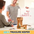 thumbnail image 2 of Alcancía personalizada con letras ELX de Wooden Money Bank, 2 of 5