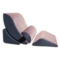 thumbnail image 2 of Avana Kind Bed Orthopedic Support Wedge Pillow Comfort System, Rose/Grey, 4-Piece-Set, 2 of 2