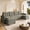 Light Grey, variant on DTTRA 109.5" U-Shaped Sleeper Sectional Sofa with Pull Out Bed, 5-Seater Chenille Convertible Couch with 2 Chaise Lounges, USB Ports, Removable Armrests & 4 Pillows for Living Room, Beige White