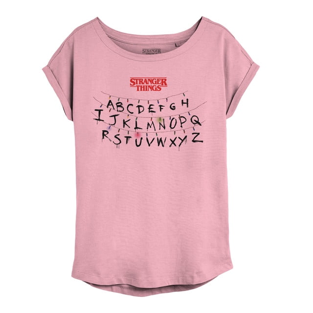 Playera Stranger Things Rosa Para Dama Stranger Things 97954