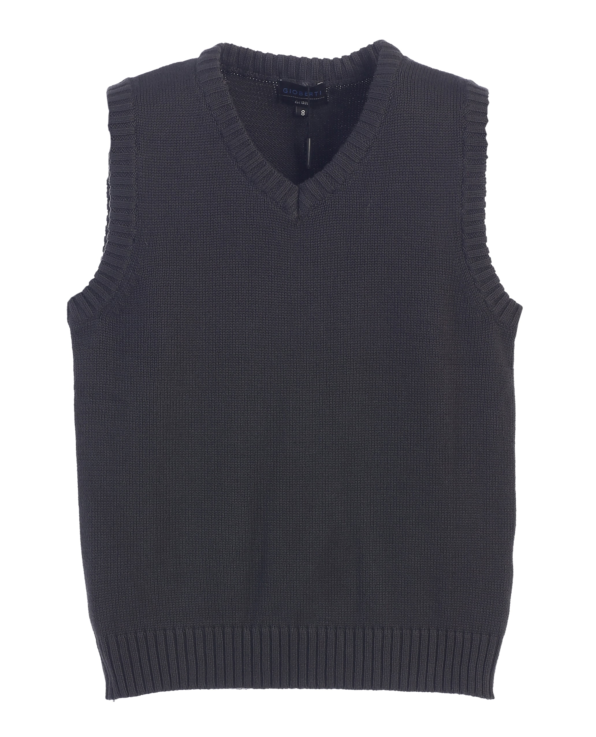 Gioberti Boy's V-Neck 100% Cotton Knitted Pullover Sweater Vest 