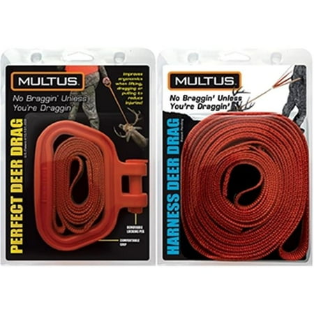 Multus 1101155 Orange Perfect Deer Drag & Harness