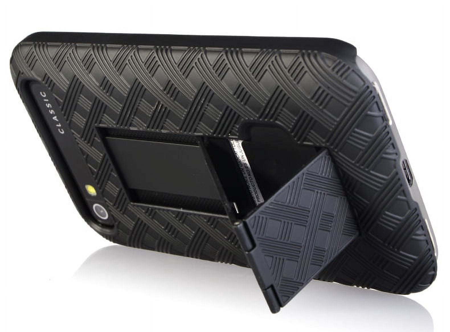 BlackBerry Classic 本体+カバー Case for BlackBerry Classic, Nakedcellphone Black Kickstand Slim