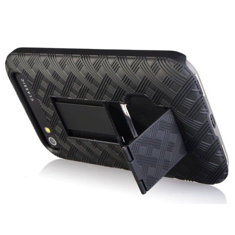 BlackBerry Classic 本体+カバー Case for BlackBerry Classic, Nakedcellphone Black Kickstand Slim