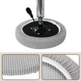 thumbnail image 3 of 2 Pack Round Bar Stool Covers Dia.11"-16", Non-slip Round Seat Cushions for Chairs Stool Slipcovers Grey A, 3 of 6