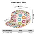 thumbnail image 5 of Goofa Colorful Donuts Printed Men's Baseball Cap,Straight Brim Hat,Golf Dad Hat,Versatile Style,Sun Protection Cap,Travel Hat, 5 of 9