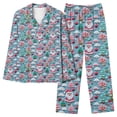 thumbnail image 2 of Hueook Womens Pajamas Winter Pajamas for Women Women's Christmas Printed Pajama Set for Daily Home Wear with Pocket Multicolor L, 2 of 8