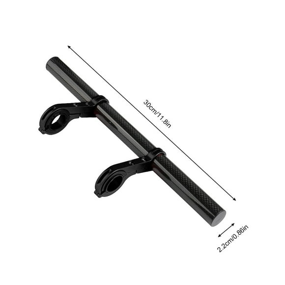 Becaristey Handlebar Extender Clamp Mountain Bike Bracket Cycling Mount Biking Bell Speaker Headlight Speedometer Holder Black 1Set