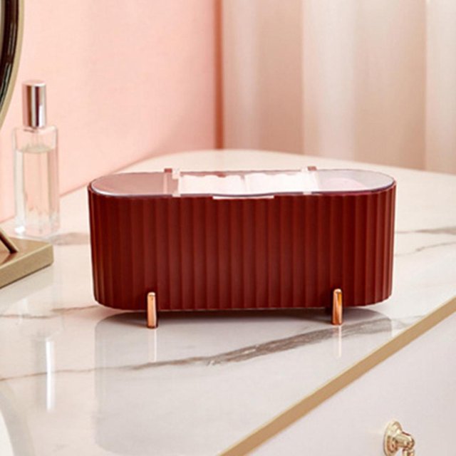 Organizador de Soporte Yotijar 3 compartimentos con tapa rojo