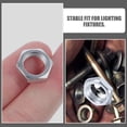 thumbnail image 4 of Luxshiny 200Pcs Locknuts Fastening Nut Silver Installation, 4 of 8