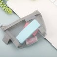 thumbnail image 4 of Ounissouiy Bolsa de almacenamiento de malla de nailon transparente portátil, Clips de papel, abrazaderas para monedas, organizador, bolsa con cierre de Almacenamiento y organización del hogar Gris Ounissouiy HA083694-03, 4 of 6