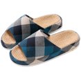 thumbnail image 1 of 1 par de pantuflas de casa con punta abierta, pantuflas de interior informales, pantuflas de verano, 1 of 5