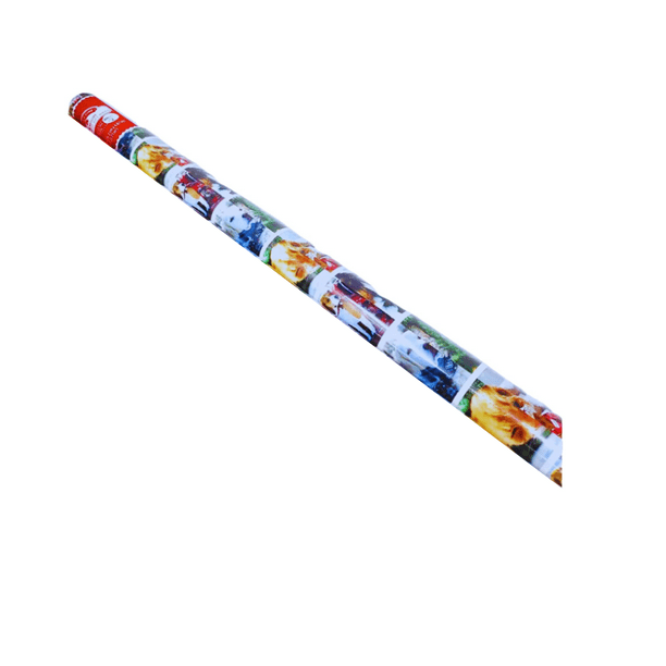 Dogs Cats Christmas Wrapping Paper Jumbo Rolls with Grid Cut Lines