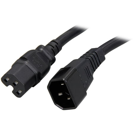 UPC: 0065030849531 | StarTech.com Model PXTC14C153 3 ft. 14 AWG Computer Power Cord – IEC C14 to IEC C15 Female to Female