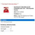 thumbnail image 2 of Speedometer Cable Make Up Kit - Compatible with 1978 - 1990 Plymouth Horizon 1979 1980 1981 1982 1983 1984 1985 1986 1987 1988 1989, 2 of 2