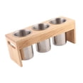 thumbnail image 1 of Jaula para palillos BLESIY soporte para cubiertos con Base de Madera y 3 tazas, 1 of 8