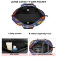 thumbnail image 3 of Pioneer Flower Floral Print Pattern Travel Tote Bags for Women Carry On,Large Weekender Bags for Women Travel,Multi Functional Duffle Bag for Work,Shopping,Sports, 3 of 5