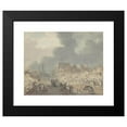 thumbnail image 2 of Jan Willem Pieneman 18x15 Black Modern Framed Museum Art Print Titled - View of the Ruins on the Rapenburg in Leiden After the Explosion of the Powder Ship on January 12, 1807 (1807 - 1809), 2 of 5