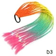 thumbnail image 5 of Synthetic Gradient Color Braided Ponytail - 60 CM Elastic Rubber Band Braiding Pony Tail Hair Extensions For Girls, 5 of 72