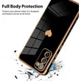 thumbnail image 3 of Compatible with Samsung Galaxy S20 Fe Case Love Heart Plating Electroplate Luxury Elegant Case Camera Protector Soft TPU Shockproof Protective Corner Back Cover Galaxy S20 Fe Case -Black, 3 of 5