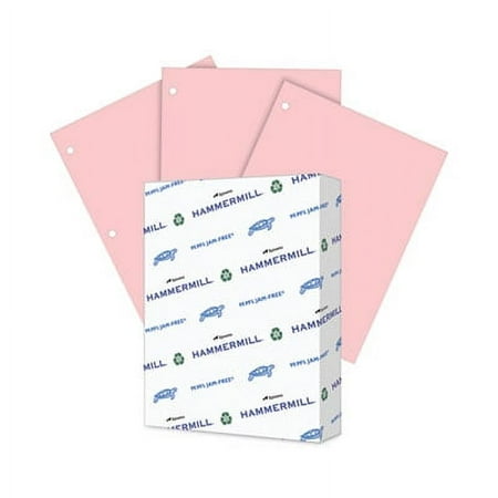 UPC: 0010199002969 | Hammermill Colors Print Paper  3-Hole  8.5 x 11  Pink  500/Ream  EA (HAM102962)