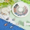 thumbnail image 3 of 1 Box 24Pcs Cute Crochet Markers Cat Stitch Marker Bulk Enamel Metal Love Cats Knit Silver Rings Clasps Knitting Charms for Jewelry Making Charms Handmade Supplies Crafts Accessories Women, 3 of 5