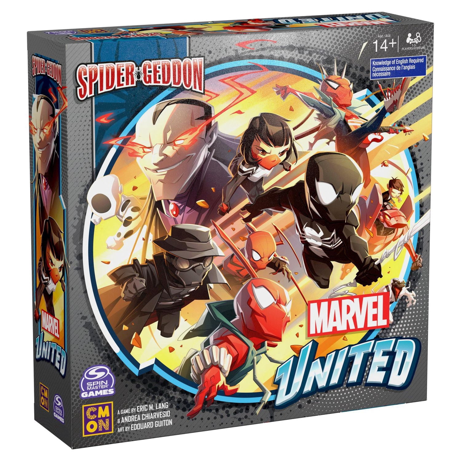Marvel United Spider-Geddon, Jeu de stratégie par CMON et Spin Master Games | Jeu Spiderman pour adultes | Jeu Spiderman pour adultes et enfants à partir de 14 ans