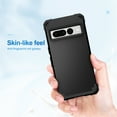 thumbnail image 4 of Elehold Rugged Case for Google Pixel 7 Hard PC Soft Silicone Hybrid Shockproof Scratch-Resistant Anti-Fingerprint Slim Thin Case For Google Pixel 7,Black, 4 of 6