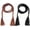E-2pcs, variant on Women's Tassel Braided Rope Belt PU Leather Waist Belt Thin Woven Boho Waistband For Dress Jeans