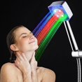thumbnail image 1 of LED Shower Head, Illuminated Shower Head, LED Hand Shower with 7 Changing Colors, Shower Head, LED Shower Bathroom, 1 of 5