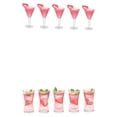 thumbnail image 1 of Paquete 1:12 Copas de cóctel Bebidas Cocina Bar Decoración Escenas de bricolaje, 1 of 9
