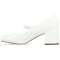 thumbnail image 3 of Journee Womens Okenna Low Heel Square Toe Pumps, Widths Available, 3 of 10