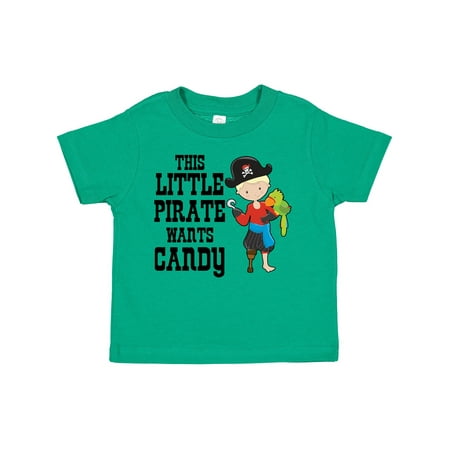 

Inktastic This Little Pirate Wants Candy Gift Toddler Boy Girl T-Shirt