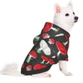 thumbnail image 3 of Junzan Red Mushrooms Dog Hoodie Puppy Sweater Sweatshirt,Cold Weather Coat Pet Clothes for Dog Cat-Large, 3 of 9